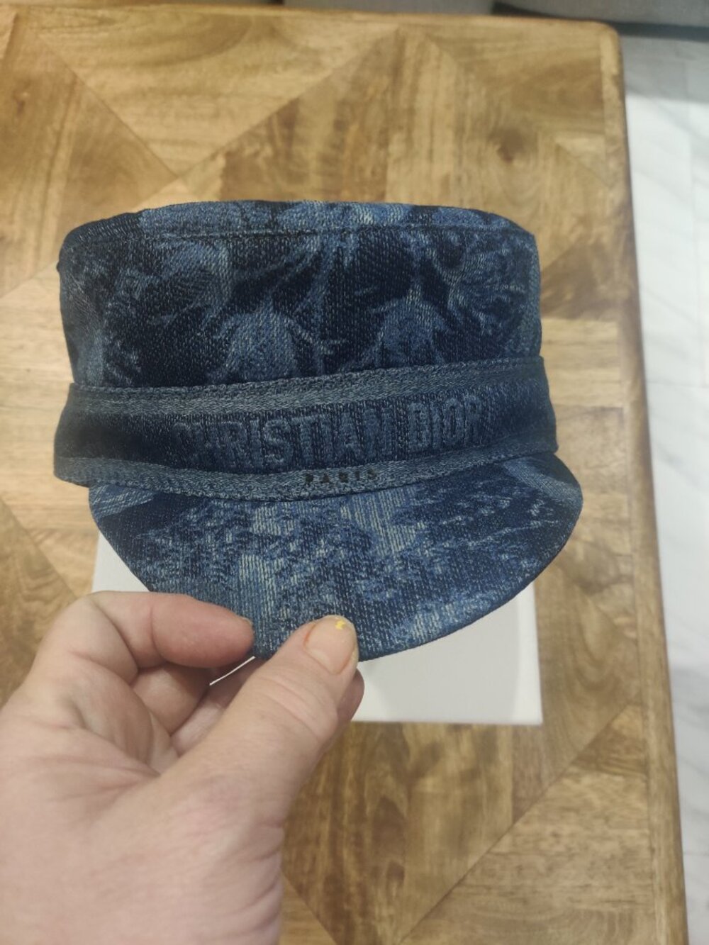 Christian Dior Denim Hat size 58 (L) New - Picture 4 of 6
